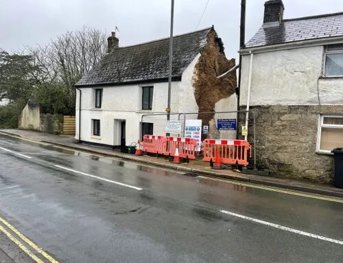 Gable End Rebuild, Blue Anchor, Fraddon